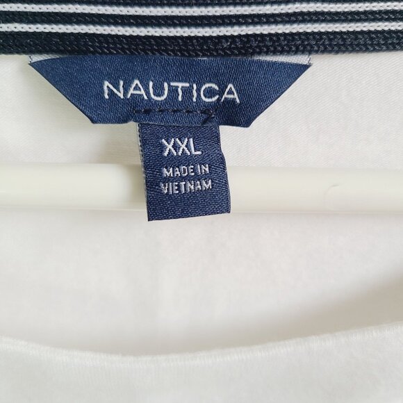 Nautica Women's White Sleeveless Button Shoulder Top Cotton XXL New w/ Tags Gift - Picture 5 of 10